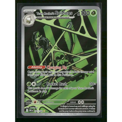 Team Rocket’s Spidops SV10: Destined Rivals #187/182 - Trading Card