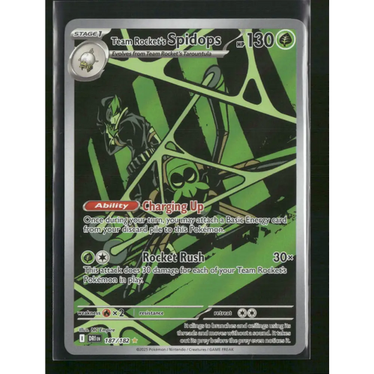 Team Rocket’s Spidops SV10: Destined Rivals #187/182 - Trading Card