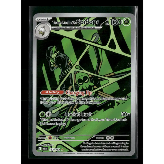 Team Rocket’s Spidops SV10: Destined Rivals #187/182 - Trading Card