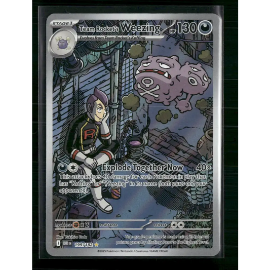 Team Rocket’s Weezing SV10: Destined Rivals #199/182 - Trading Card