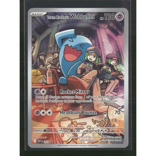 Team Rocket’s Wobbuffet SV: Scarlet & Violet Promo Cards #203 - Trading Card