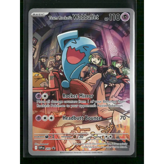 Team Rocket’s Wobbuffet SV: Scarlet & Violet Promo Cards #203 - Trading Card
