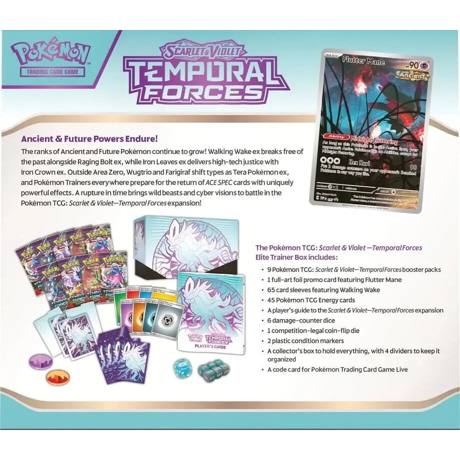 Temporal Forces Elite Trainer Box - SV05: Temporal Forces (TEF)