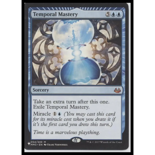 Temporal Mastery Modern Masters 2017 #54 - Trading Card