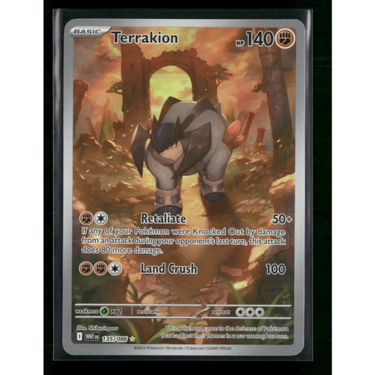 Terrakion SV: White Flare #135/086 - Trading Card