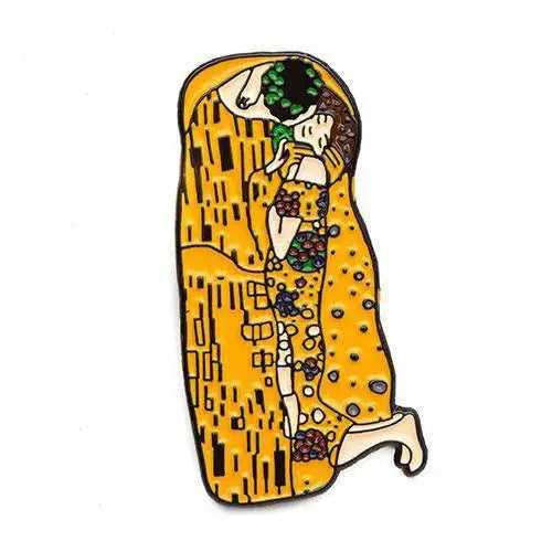 The Kiss by Gustav Klimt Enamel Pin - Today is Art Day - Toys & Games