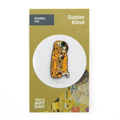 The Kiss by Gustav Klimt Enamel Pin - Today is Art Day - Toys & Games