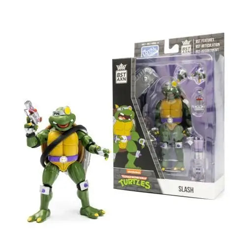 The Loyal Subjects BST AXN Teenage Mutant Ninja Turtles 5-Inch Action Figure - Select Figure(s) - Slash - Toys & Games