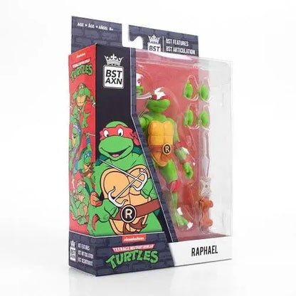 The Loyal Subjects BST AXN Teenage Mutant Ninja Turtles 5-Inch Action Figure - Select Figure(s) - Raphael - Toys & Games