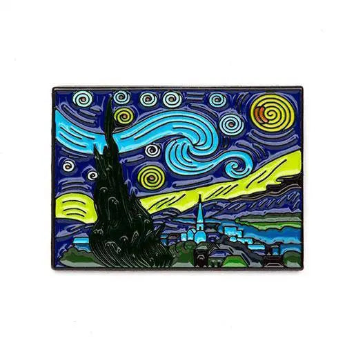 The Starry Night Enamel Pin - Today is Art Day - Toys & Games