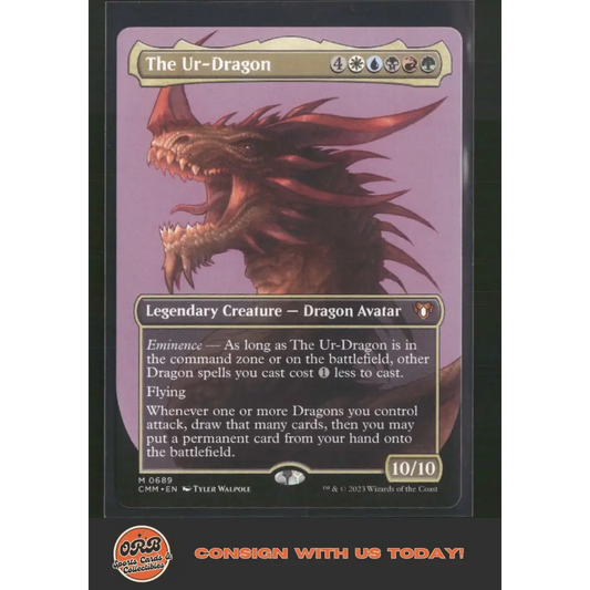 The Ur-Dragon (Borderless) Commander Masters #689 - Trading Card