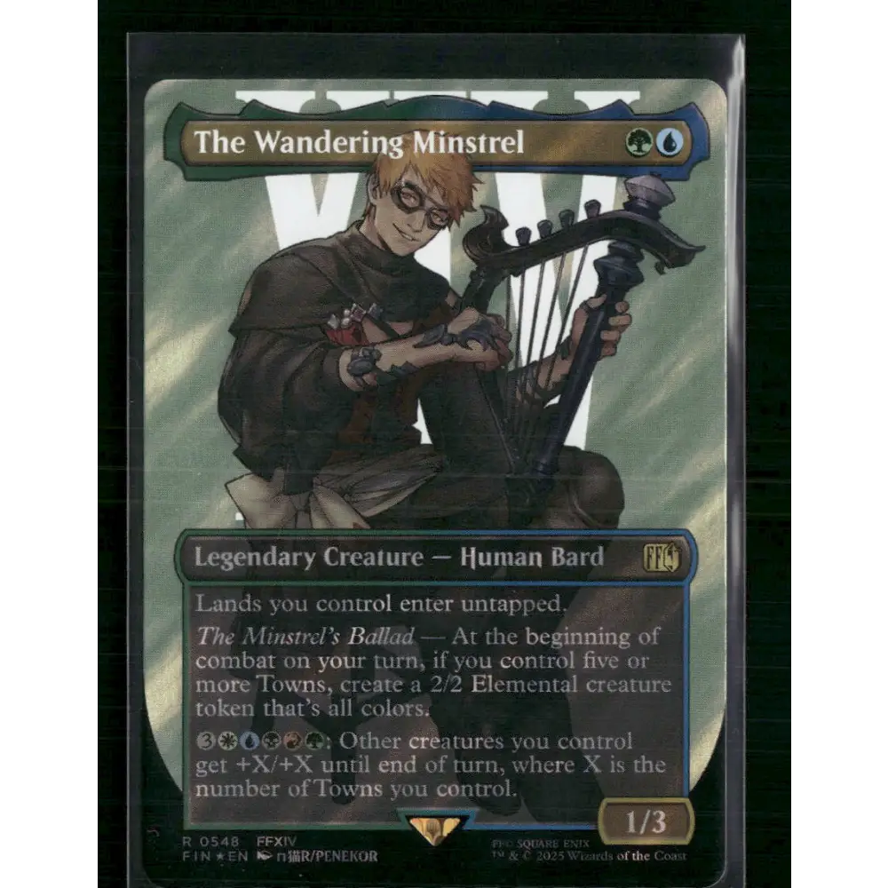 The Wandering Minstrel (Borderless) (Surge Foil) FINAL FANTASY #548 - Trading Card
