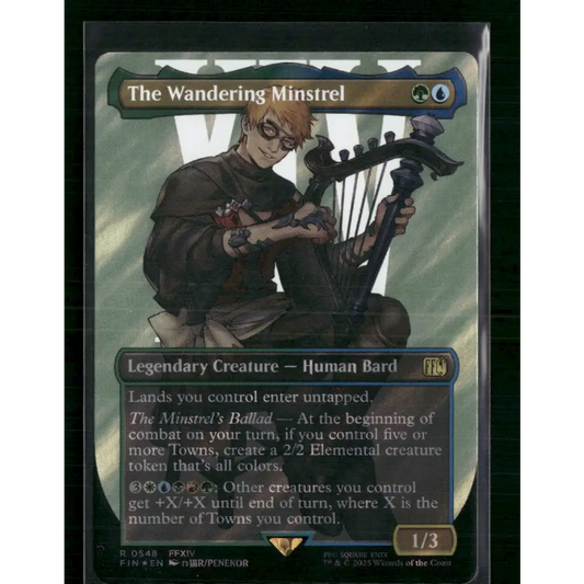 The Wandering Minstrel (Borderless) (Surge Foil) FINAL FANTASY #548 - Trading Card