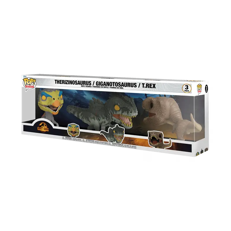 Therizinosaurus Giganotosaurus T.Rex 3-pk (Jurassic World Dominion)