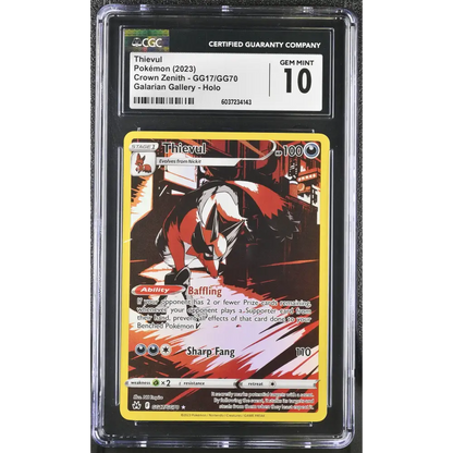 Thievul 2023 Crown Zenith #GG17/GG70 CGC 10 - Graded Trading Card