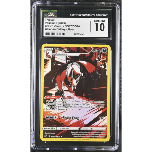 Thievul 2023 Crown Zenith #GG17/GG70 CGC 10 - Graded Trading Card