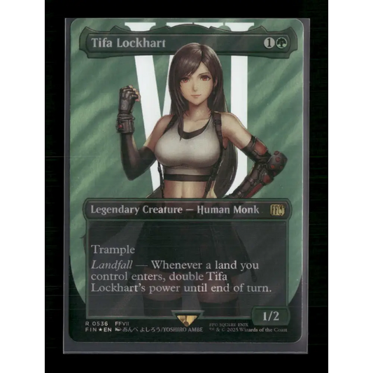 Tifa Lockhart # 391 FINAL FANTASY(Borderless)(Surge Foil) Rare - Trading Card