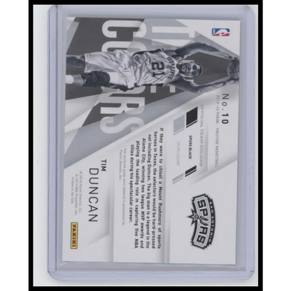 Tim Duncan 2014-15 Panini Prestige Plus #10 True Colors #/199