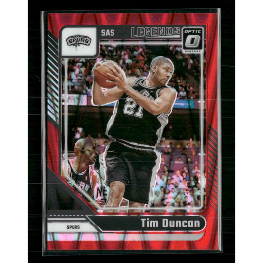 Tim Duncan 2024-25 Donruss Optic #248 Red Seismic #/149 - Trading Card