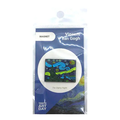 Today is Art Day - Famous Art Enamel Magnet - Select Piece(s) - Vincent Van Gogh - Starry Night - Toys & Games