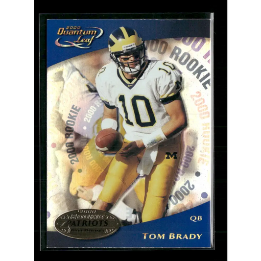 Tom Brady 2000 Quantum Leaf #343 - Trading Card