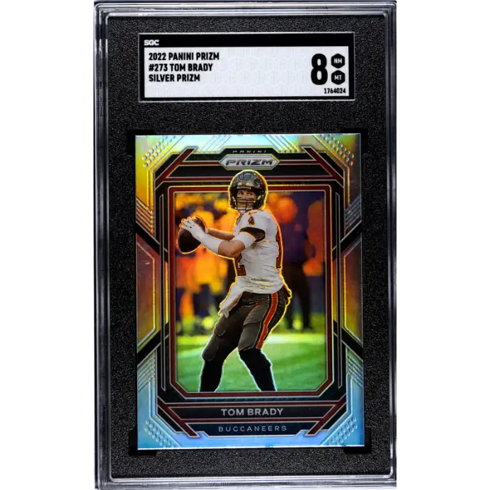 Tom Brady 2022 Panini Prizm #273 Silver Prizm SGC 8 - Graded Trading Card
