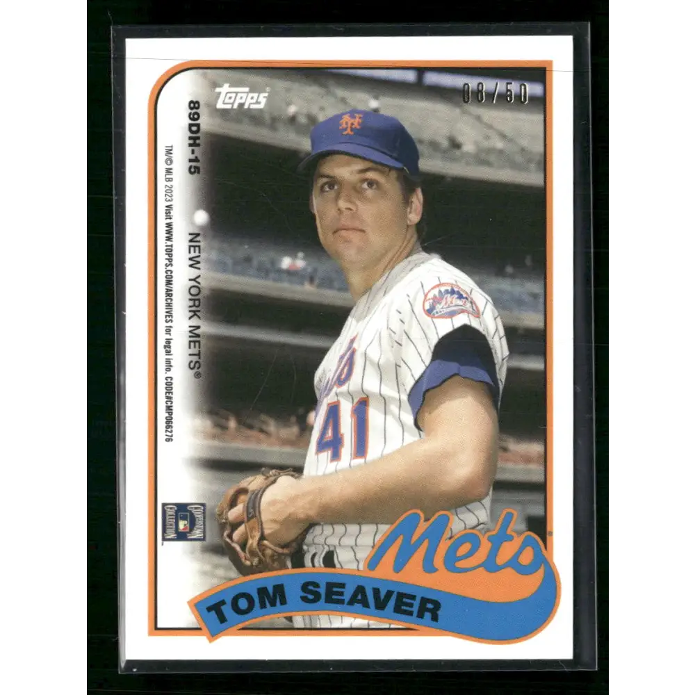 Tom Seaver / Nolan Ryan 2023 Topps 1989 Doubleheaders Gold Foil #/50 - Trading Card