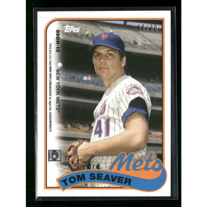 Tom Seaver / Nolan Ryan 2023 Topps 1989 Doubleheaders Gold Foil #/50 - Trading Card