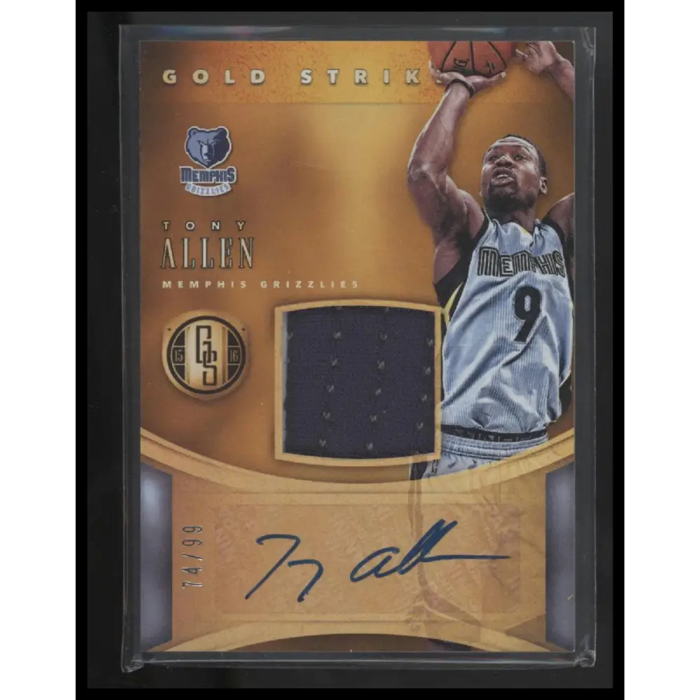 Tony Allen 2015-16 Panini Gold Standard #17 Gold Strike #/99 - Trading Card