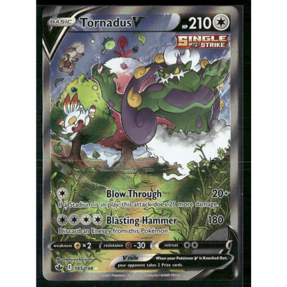 Tornadus V (Alternate Full Art) SWSH06: Chilling Reign #185/198