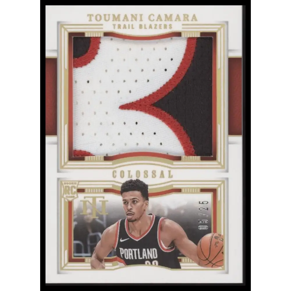 Toumani Camara 2023-24 Panini National Treasures Colossal Rookie Materials #/25