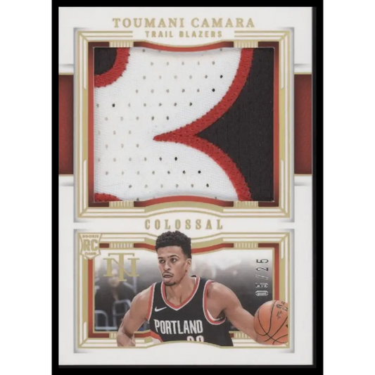 Toumani Camara 2023-24 Panini National Treasures Colossal Rookie Materials #/25
