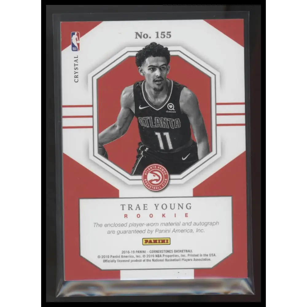 Trae Young 2018-19 Panini Cornerstones #155 Crystal #/75 RPA - Trading Card