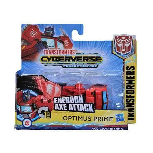 Transformers Cyberverse Action Attackers 1-Step Changer - Select Figure(s) - Optimus Prime Axe Attack - Toys & Games
