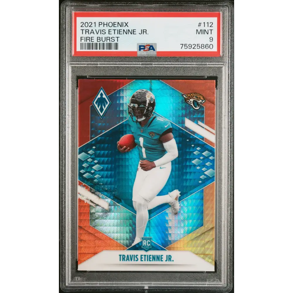 Travis Etienne Jr. 2021 Panini Phoenix #112 Fire Burst PSA 9 - Graded Trading Card
