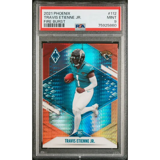 Travis Etienne Jr. 2021 Panini Phoenix #112 Fire Burst PSA 9 - Graded Trading Card