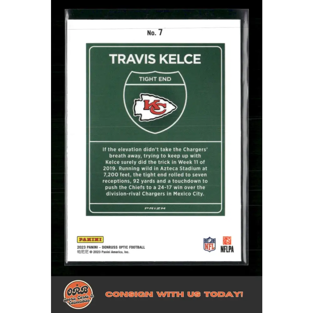 Travis Kelce 2024 Donruss #7 Downtown! - Trading Card