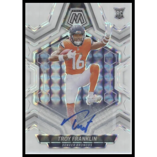 Troy Franklin 2024 Panini Mosaic #378 White Sparkle - Trading Card