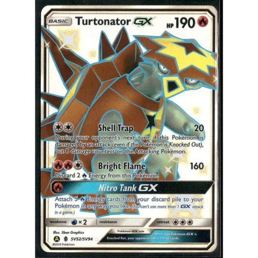 Turtonator GX Hidden Fates: Shiny Vault SV52/SV94