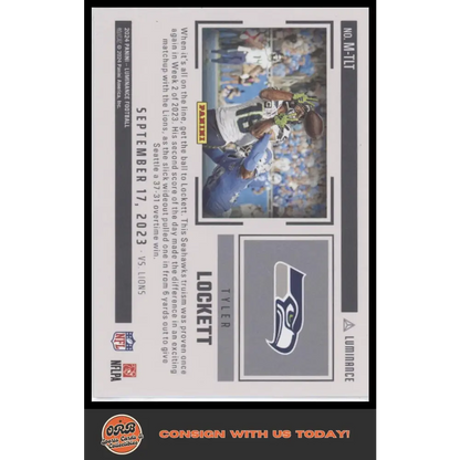 Tyler Lockett 2024 Panini Luminance #M-TLT Moments - Trading Card