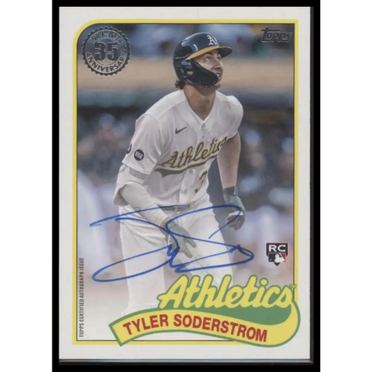 Tyler Soderstrom 2024 Topps Baseball 35th Anniversary Autographs (Series One) - Trading Card