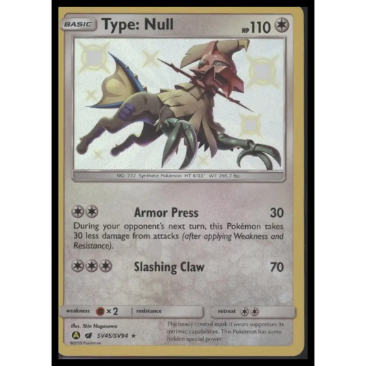 Type: Null Hidden Fates: Shiny Vault #SV45/SV94