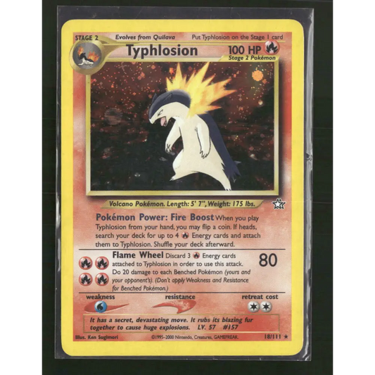Typhlosion (18) Neo Genesis #018/111 - Trading Card