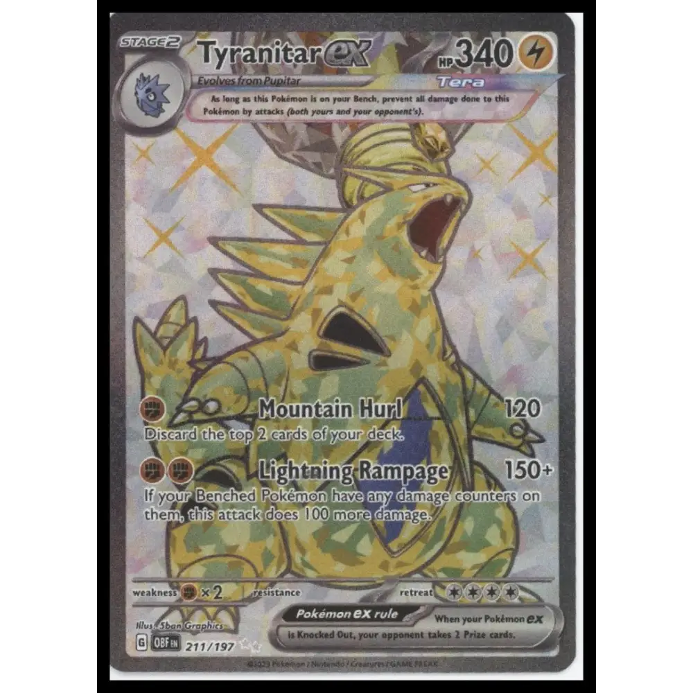 Tyranitar ex SV03: Obsidian Flames #211/197