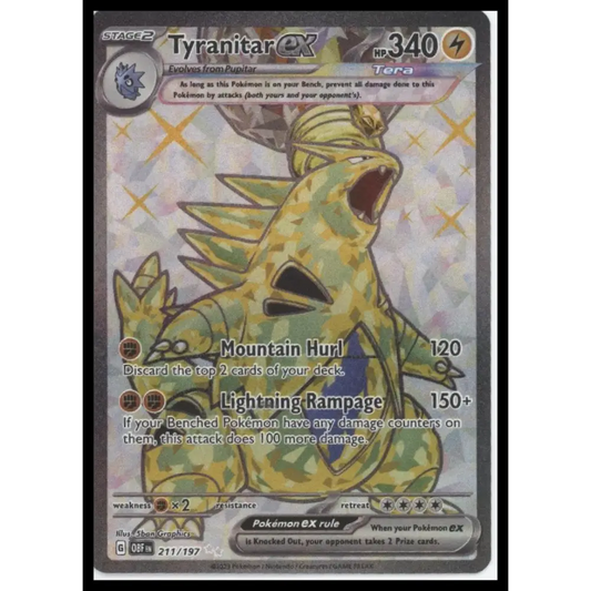 Tyranitar ex SV03: Obsidian Flames #211/197