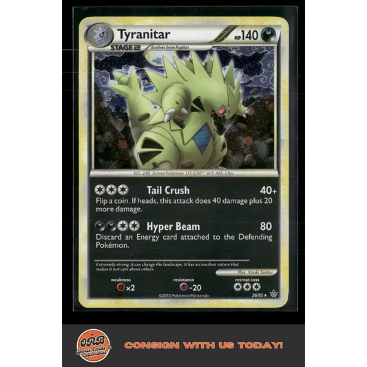 Tyranitar Unleashed #26/95 - Trading Card