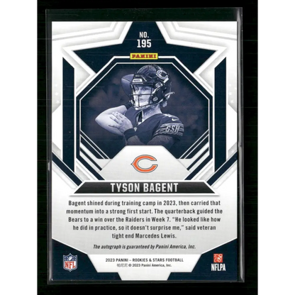 Tyson Bagent 2023 Panini Rookies & Stars #195 Orange - Trading Card