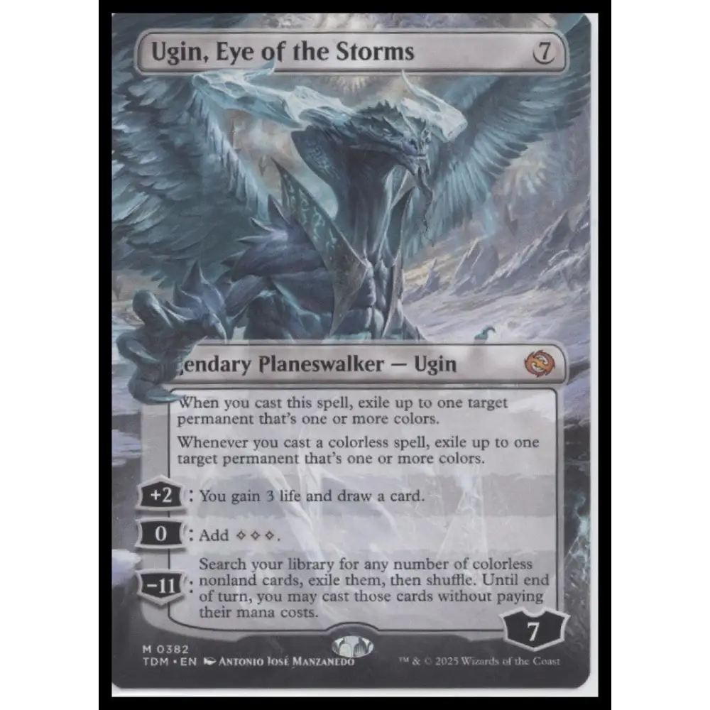 Ugin Eye of the Storms (Borderless) Tarkir: Dragonstorm #382