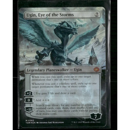 Ugin Eye of the Storms (Borderless) Tarkir: Dragonstorm #382 Foil - Trading Card