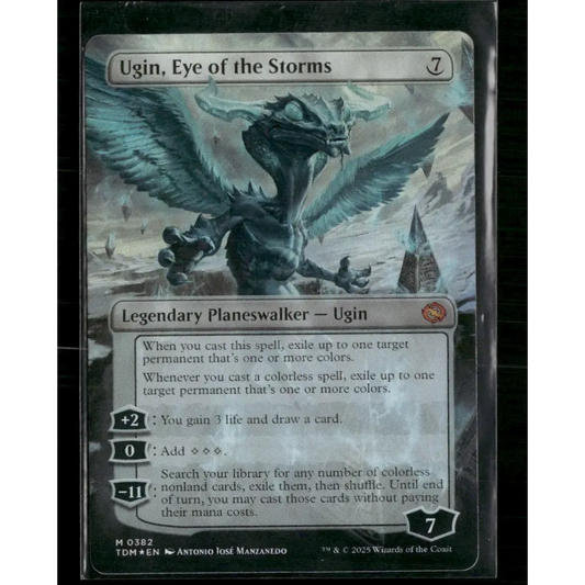 Ugin Eye of the Storms (Borderless) Tarkir: Dragonstorm #382 Foil - Trading Card